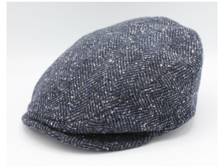 Pánská zimní bekovka modrá rybí kost - Fiebig