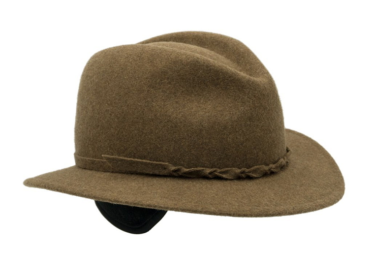 Dámský cestovní hnědý zimní klobouk Dagmar (ušní klapky) - Mayser