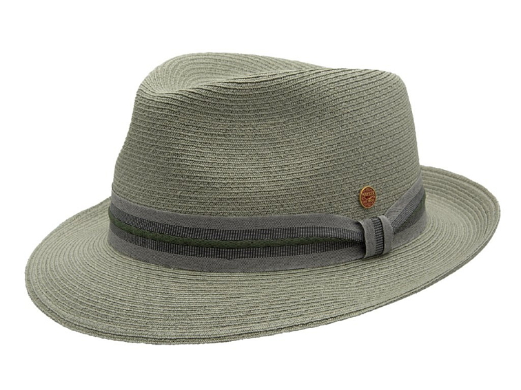 Letní crushable (nemačkavý) klobouk Trilby - Mayser Maleo Salbei, UV faktor 80