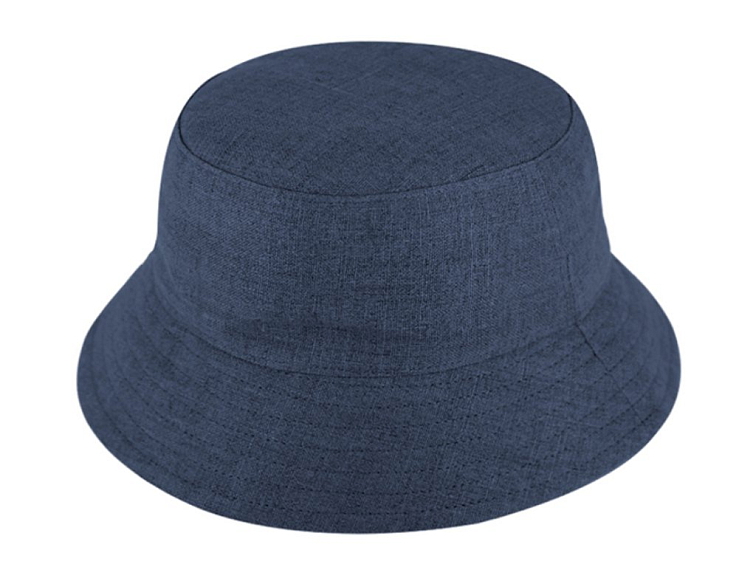 Bucket hat - letní lněný modrý klobouk - Fiebig 1903