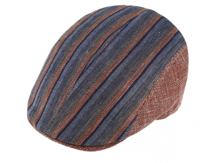 Pánská jarní lehčí bekovka od Fiebig - pruhovaná