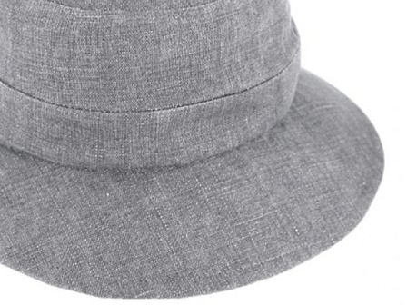 Letní dámský lněný šedý klobouček - Fiebig 1903