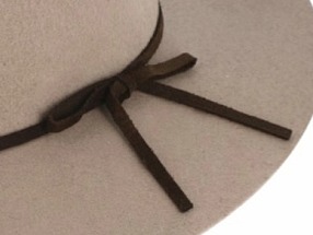 Dámský béžový plstěný klobouk od Fiebig - Anita