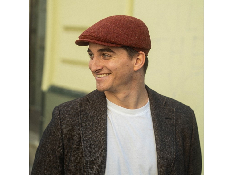 Zimní pánská bekovka od Fiebig - Shetlandská vlna