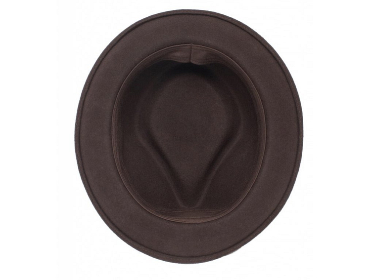 Hnědý trilby klobouk s hnědou stuhou - Goorin Bros Fabyan Park