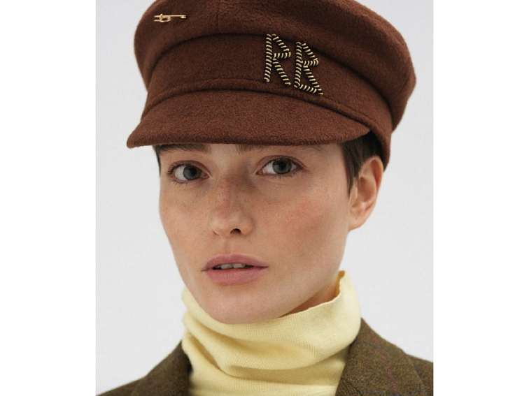 Kapitánka hnědá Ruslan Baginskiy - Ruslan Baginskiy Safety-pin Baker Boy Cap