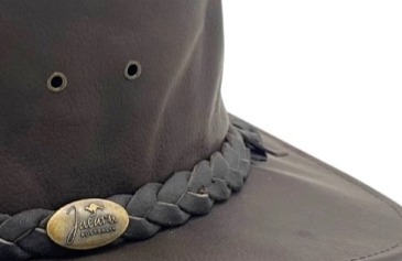 Australský hnědý klobouk kožený z klokaní kůže - Jacaru