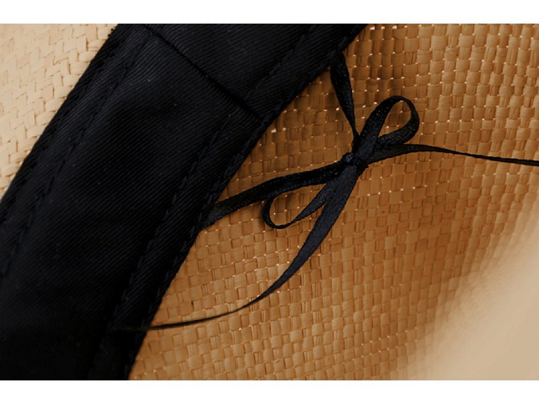 Letní slaměný klobouk Fedora - ručně pletený - Ekvádorská panama