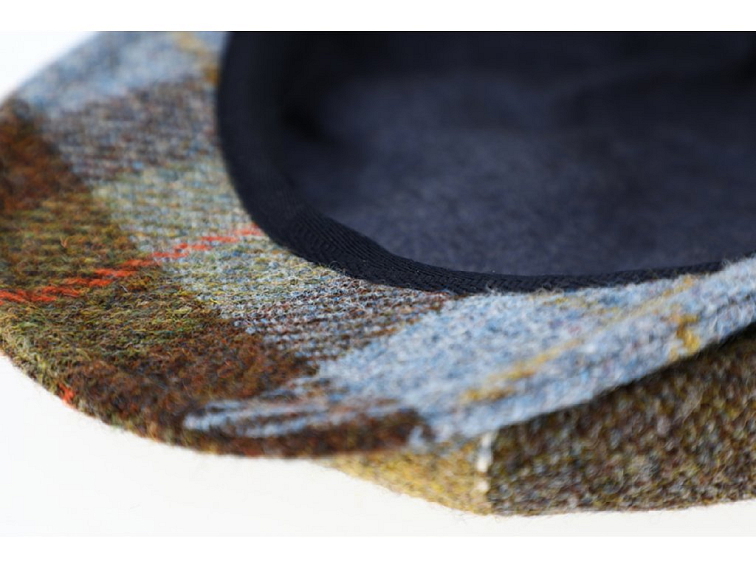 Bekovka Hatteras od Fiebig - Vlna / 8-Panel Cap Patchwork Harris Tweed Bakerboy