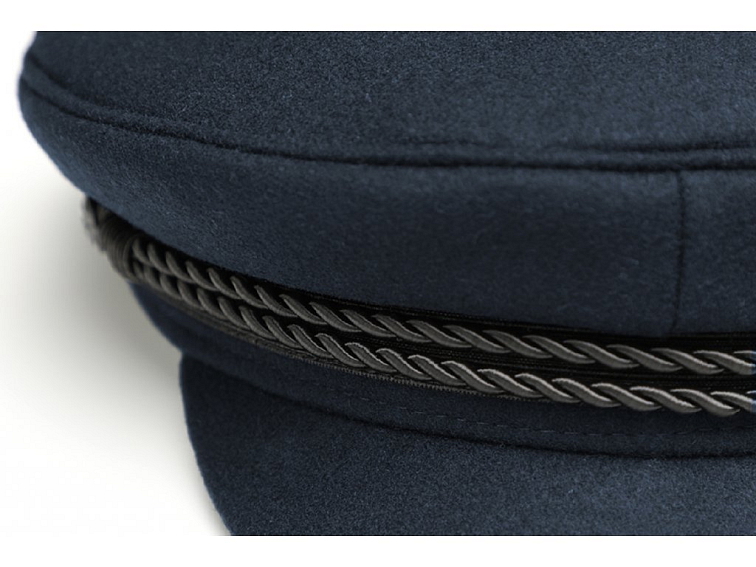 Námořnická vlněná kapitánka - Fisherman Cap wool - modrá