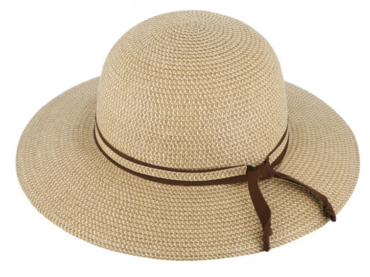 Klasický dámský slaměný klobouk Fiebig - Brim Hat Melange