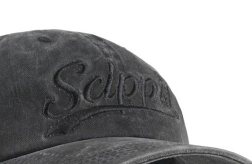 Australská černá kšiltovka z seprané bavlny - SCIPPIS CAP