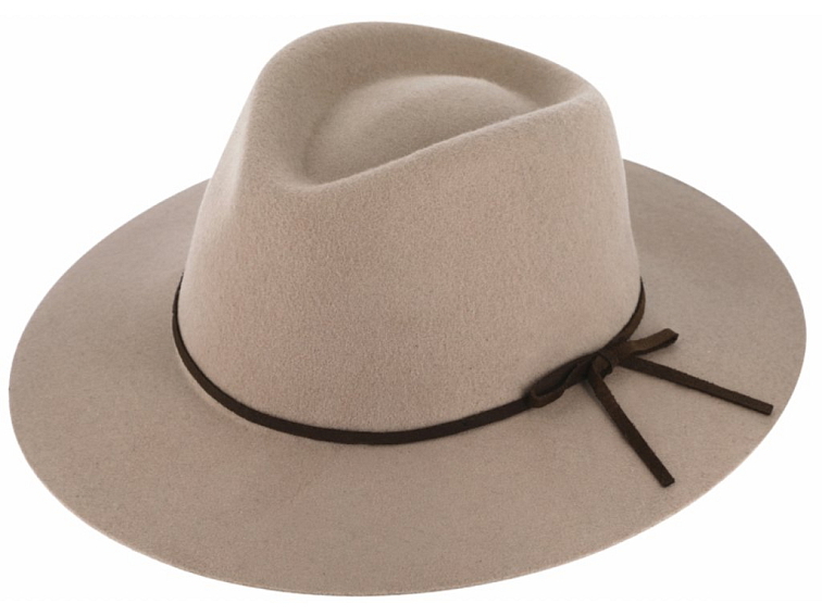 Dámský béžový plstěný klobouk od Fiebig - Anita