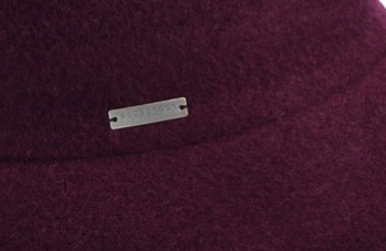 Bucket hat - zimní burgundy vlněný klobouček - Seeberger