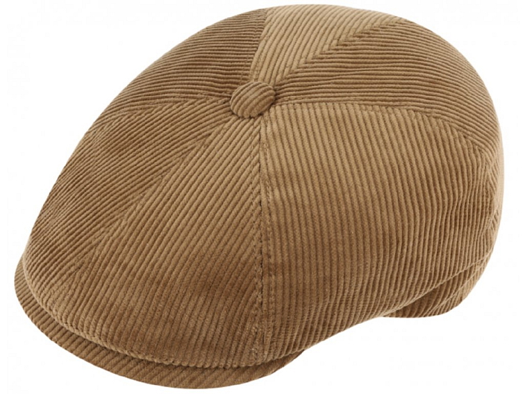 Pánská béžová manšestrová 6-dílná bekovka s prošívanou nepromokavou podšívkou