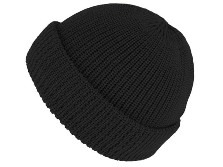 Černá unisex čepice Fiebig - 100 % vlna Merino - docker