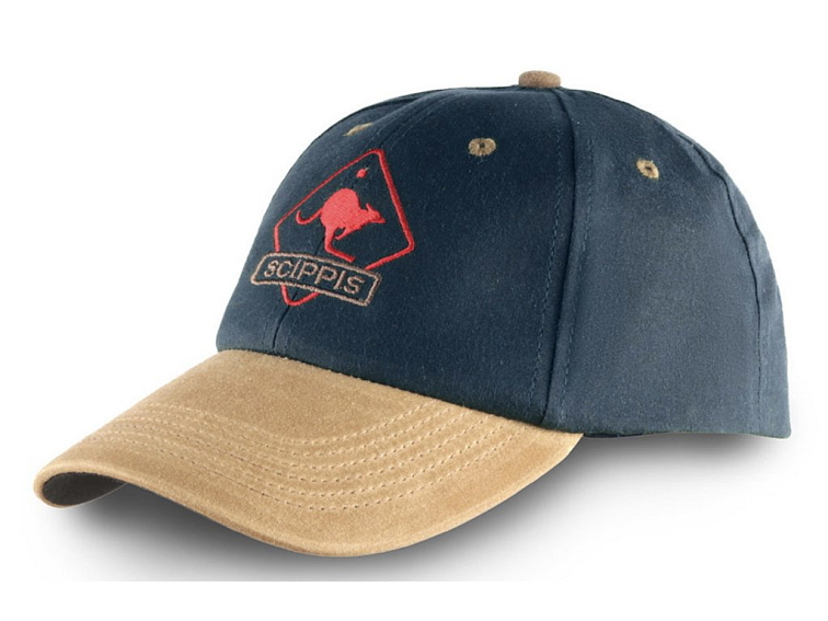 Australská modrá kšiltovka oilskin - OILSKIN CAP