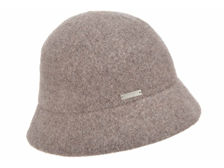 Bucket hat - zimní béžový vlněný klobouček - Seeberger