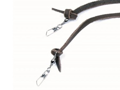 Šňůrka ke klobouku hnědá - CHINSTRAP WITH HOOK