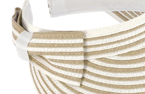 Béžový kšilt proti slunci s mašličkou - Fiebig 1903