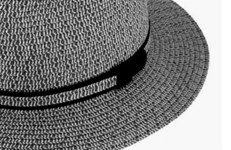 Letní černý fedora klobouk od Fiebig - Traveller Toyo