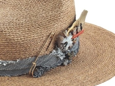 Stylový slaměný klobouk PASSION – ručně zdobený letní klobouk z rafie