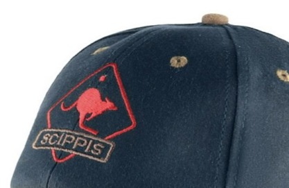 Australská modrá kšiltovka oilskin - OILSKIN CAP