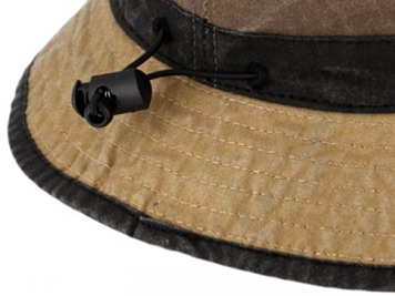 Volnočasový legendární bucket hat od Fiebig 1903 - hnědobéžový - sepraná bavlna