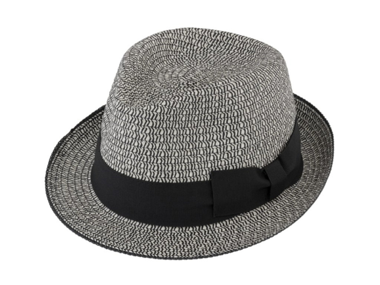 Letní klobouk Trilby od Fiebig - Trilby Prayer Black