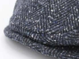 Pánská zimní bekovka modrá rybí kost - Fiebig