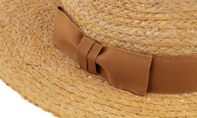 Dámský letní žlutý Fedora klobouk - 100% slaměný klobouk od Fiebig