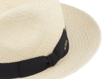 Letní ekvádorská panama Fedora - ručně pletený klobouk Natur