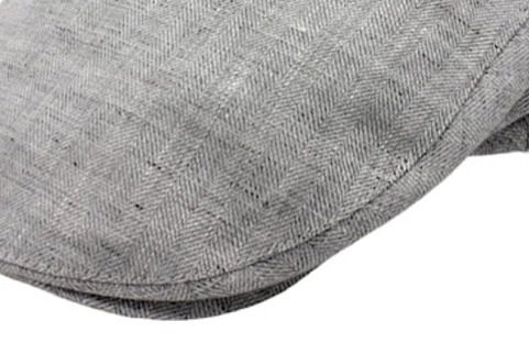 Pánská lněná letní bekovka - Fiebig since 1903 - šedá