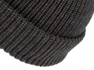 Šedá unisex čepice Fiebig - 100 % vlna Merino - docker
