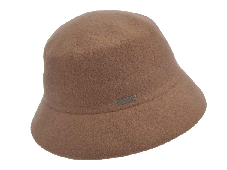 Bucket hat - zimní béžový vlněný klobouček - Seeberger