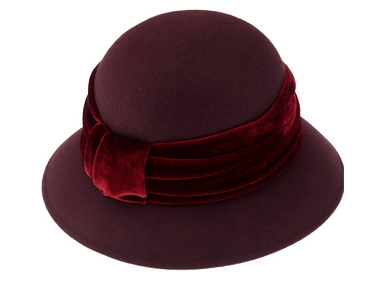 Dámský plstěný klobouček Cloche - Fiebig