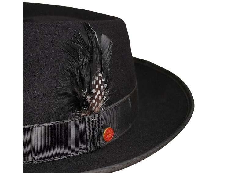 Černý klobouk Fedora - Mayser Jannes