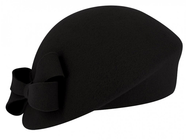 Dámská černá plstěná lodička Fiebig