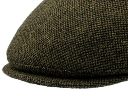 Pánská zimní zelená tweedová bekovka - Mayser - Sidney Harris Tweed