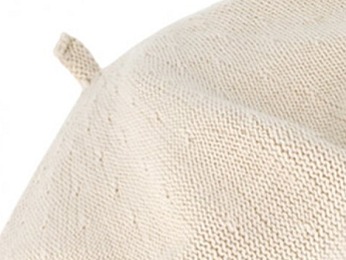 Bavlněný letní baret dámský - Flora - Krémová