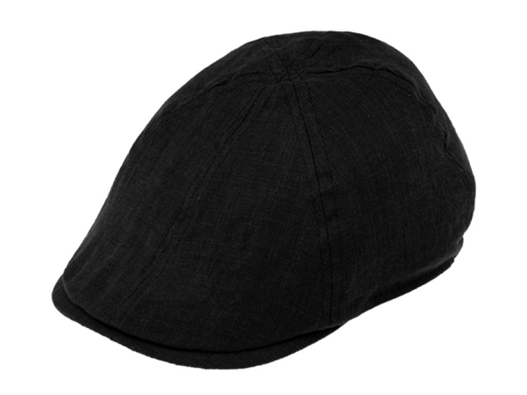 Pánská černá 6-dílná letní lněná bekovka od Fiebig