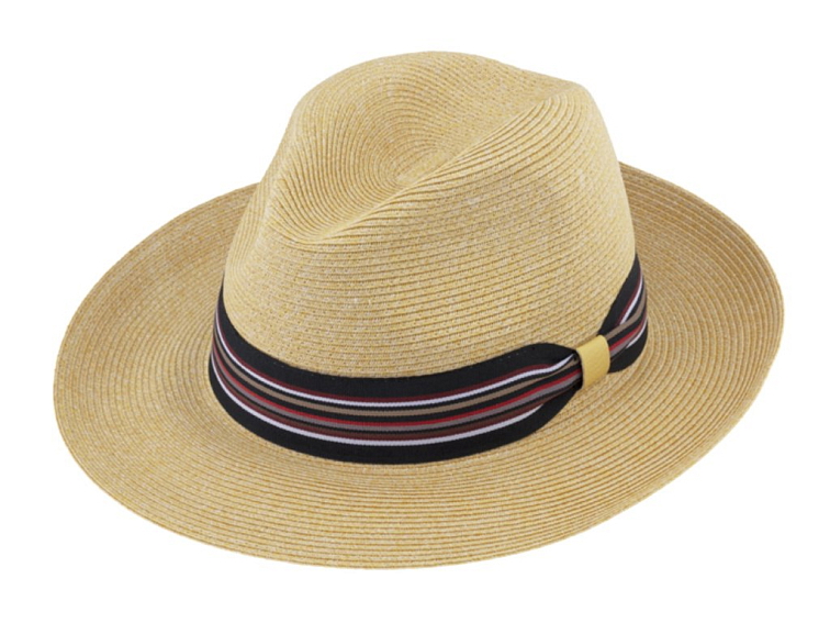 Letní Fedora klobouk - Fiebig Beige