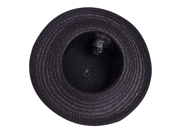 Dámský crushable letní slaměný černý klobouk Noreen - Mayser