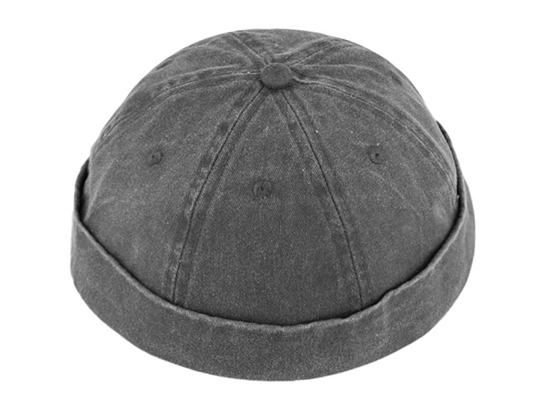 Bavlněná sepraná šedá čepice - Docker - Fiebig