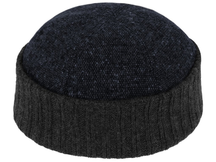 Vlněná modrá čepice - Docker cap - zimní vlněná čepice