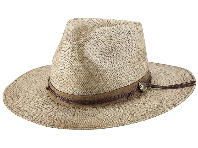 Pánský letní klobouk OASIS – Shantung Panama, ručně zdobený vintage styl