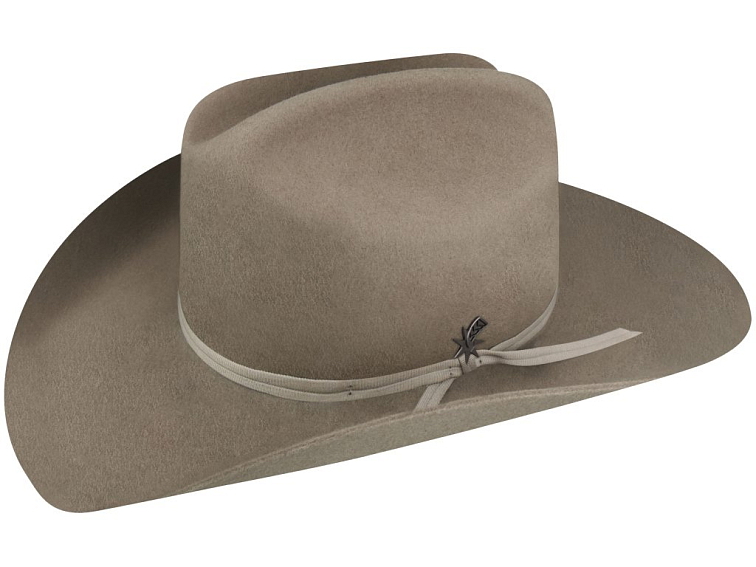 Stampede – tradiční americký taupe westernový klobouk 2x