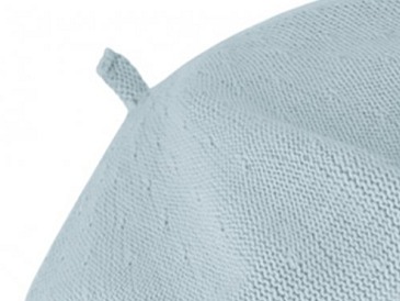 Bavlněný letní baret dámský - Flora - Světle modrý