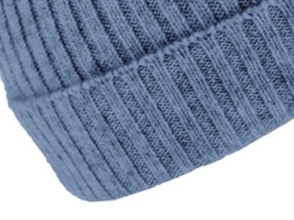 Kašmírová modrá unisex čepice Fiebig