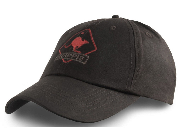 Australská černá kšiltovka oilskin - OILSKIN CAP